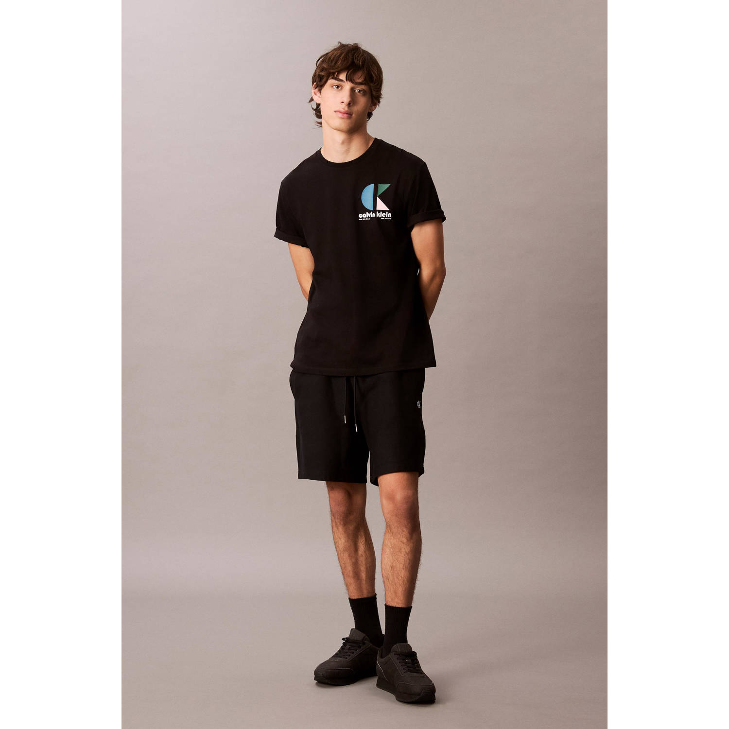 CALVIN KLEIN JEANS T-shirt zwart
