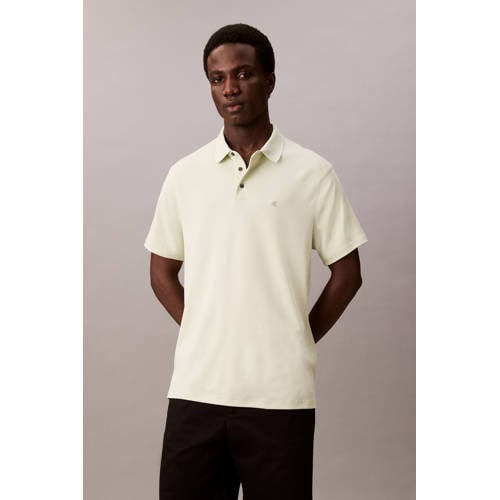 Calvin Klein regular polo SUPIMA lichtgroen afbeelding