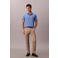 Calvin Klein regular polo SUPIMA blauw