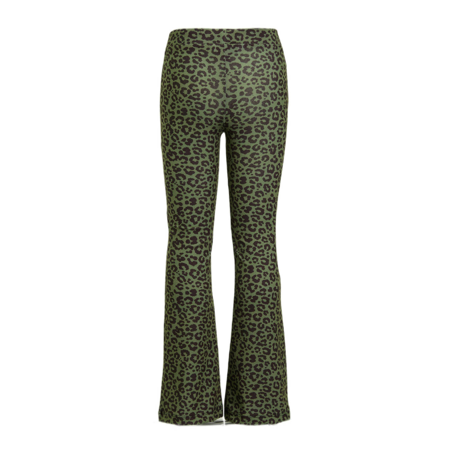 anytime flared broek luipaard print