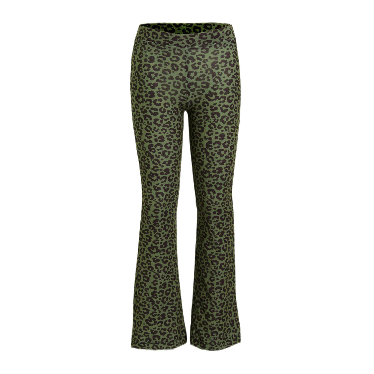 Anytime flared broek luipaard print