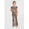 Anytime flared broek panteprint