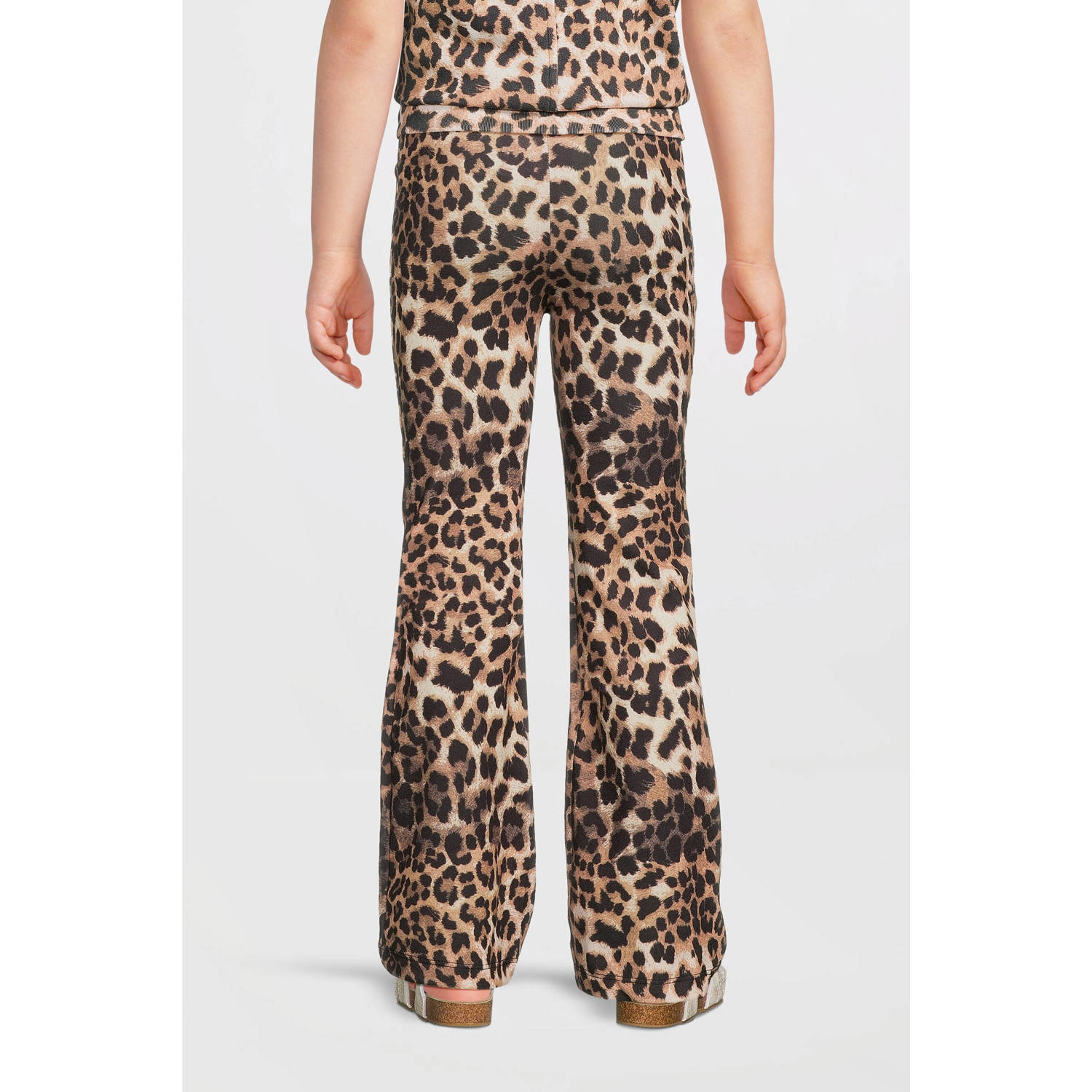 anytime flared broek panteprint