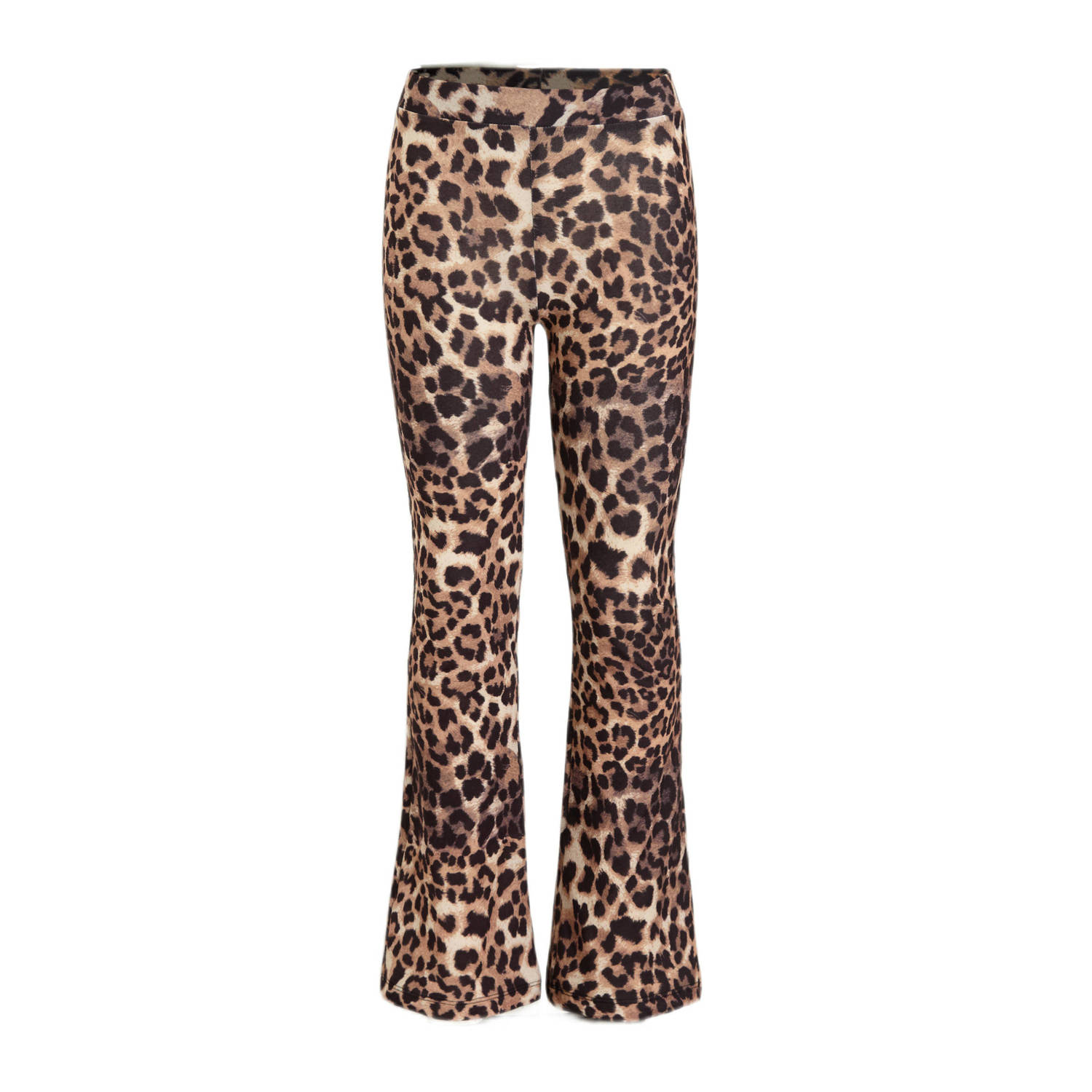 Anytime flared broek panteprint