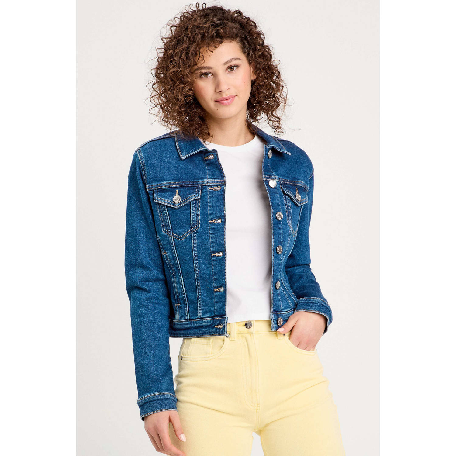 Cache spijkerjas medium blue denim
