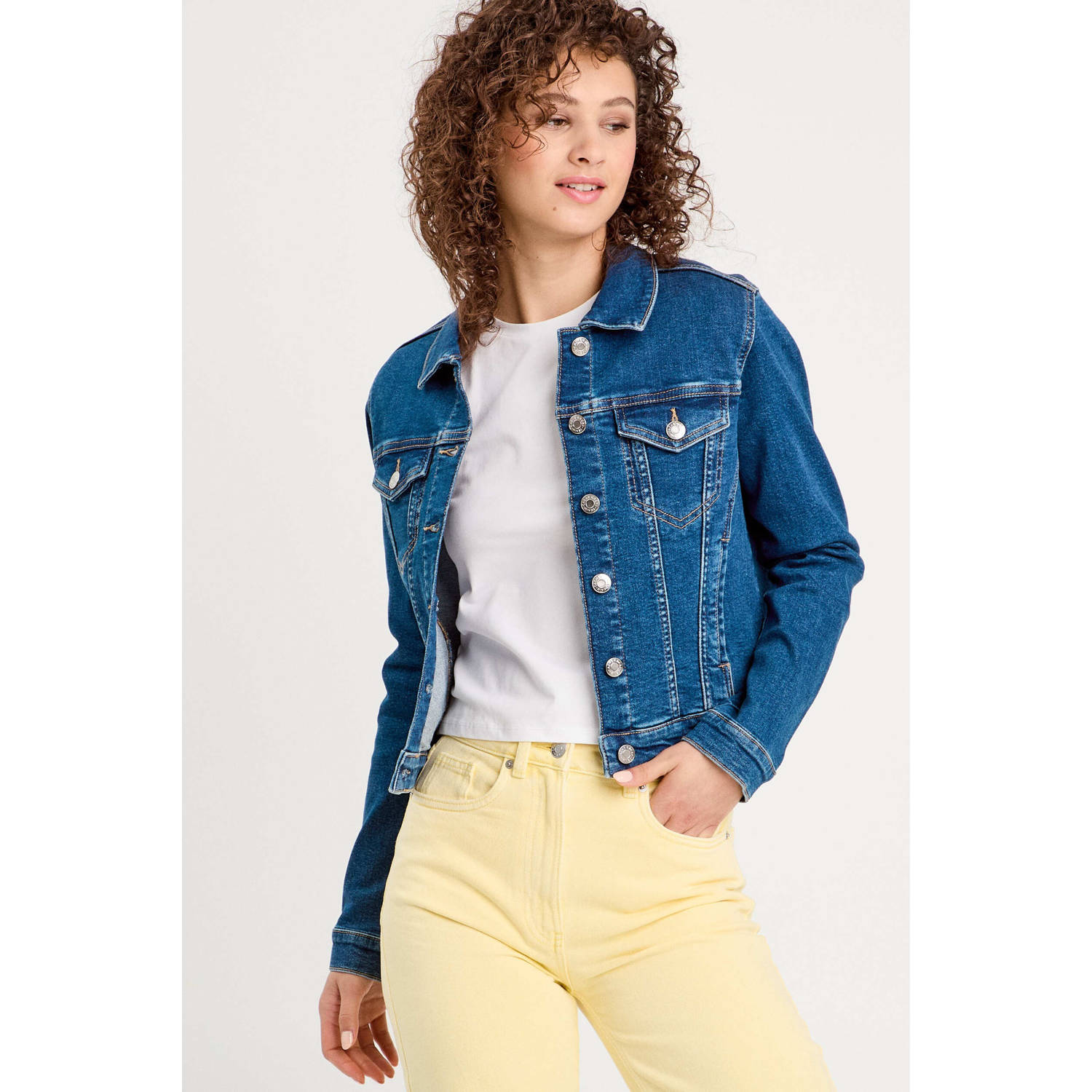 Cache spijkerjas medium blue denim