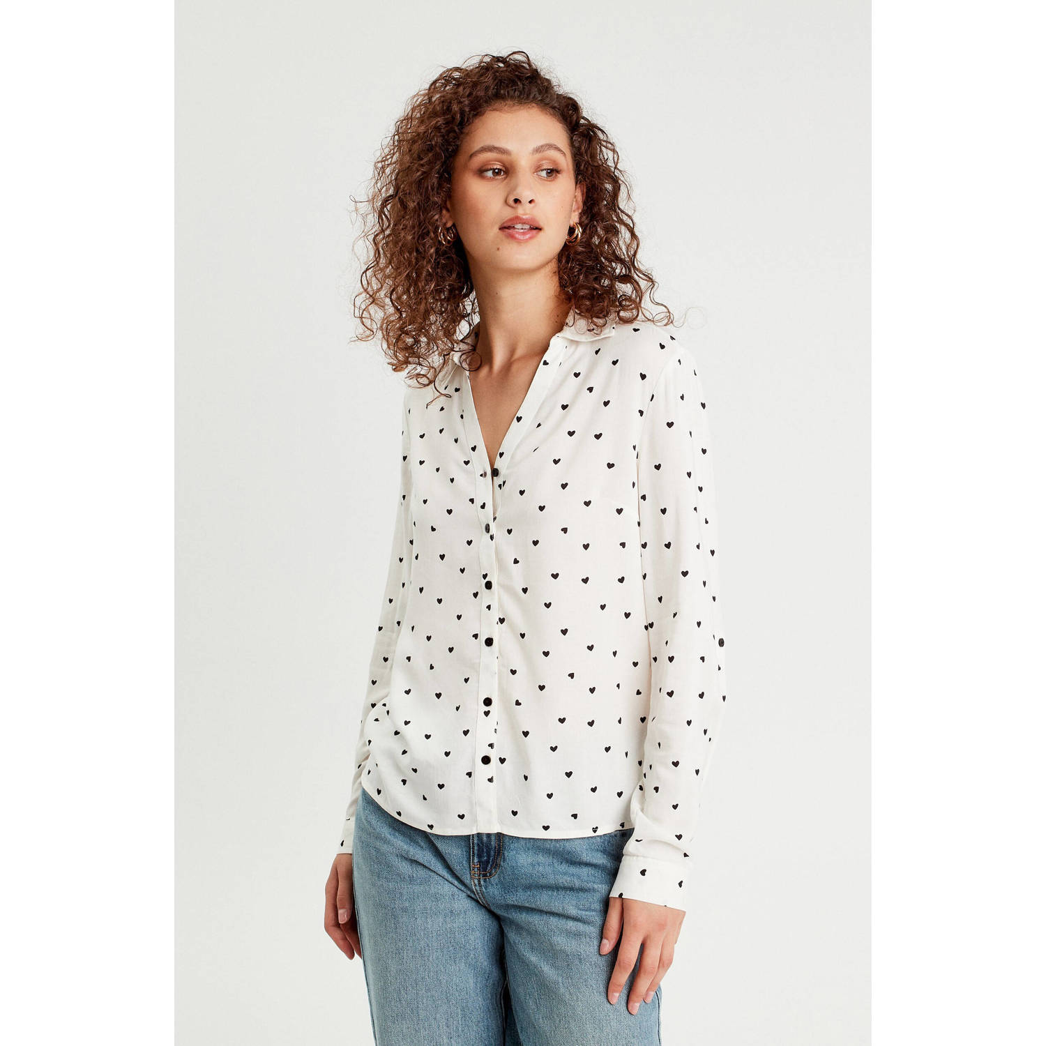 Cache blouse wit