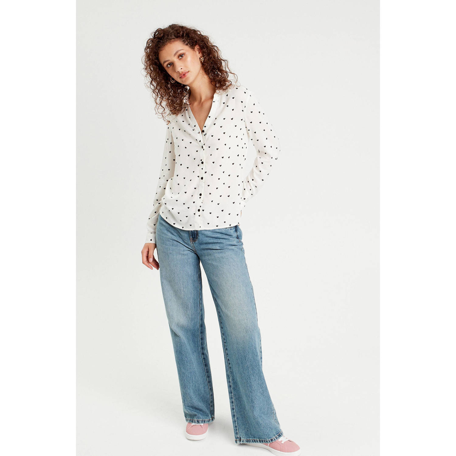 Cache blouse wit