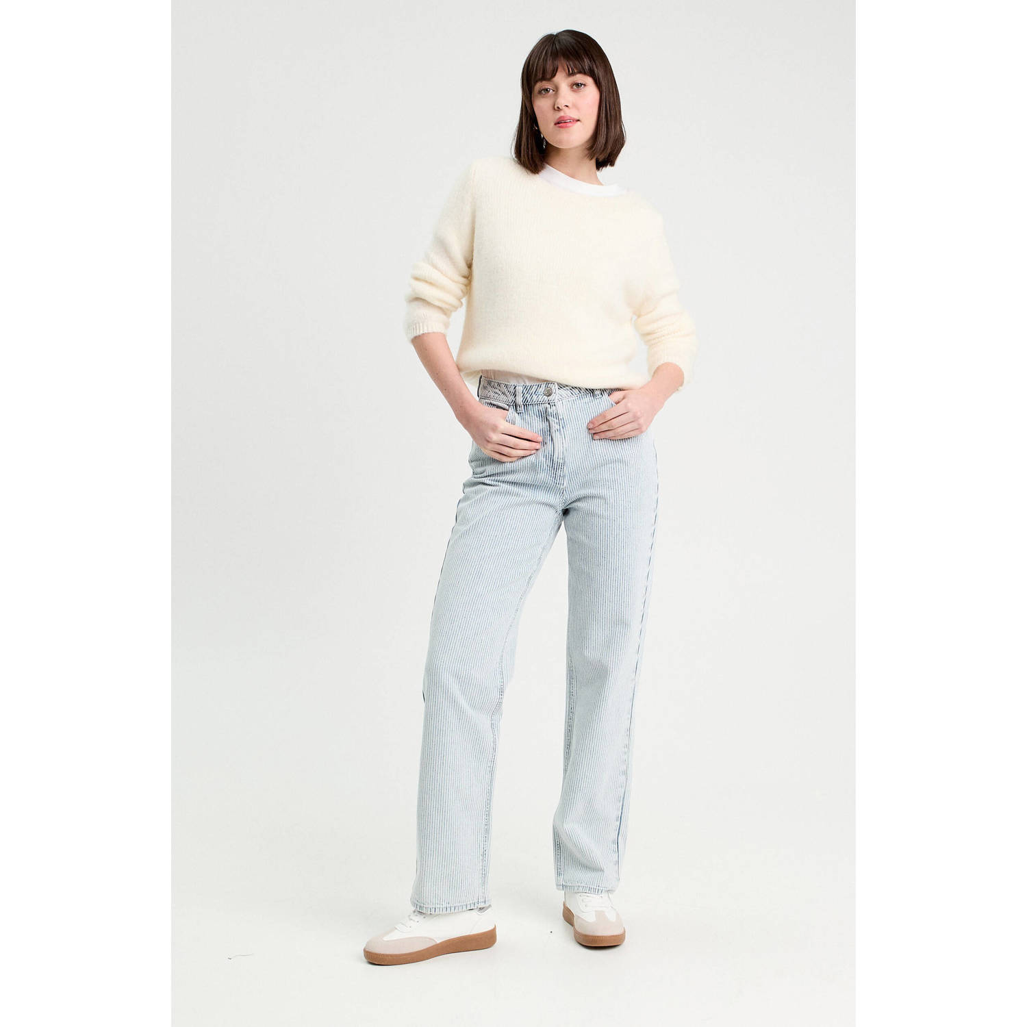 Cache high waist grijsblauw