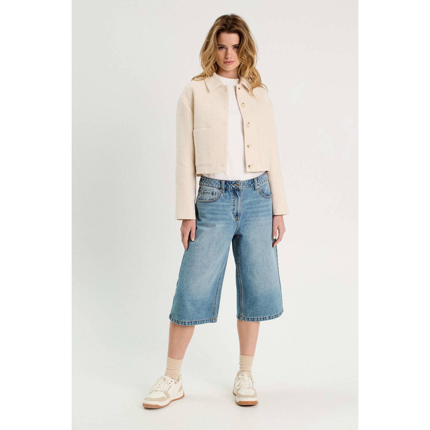 Cache jasje beige