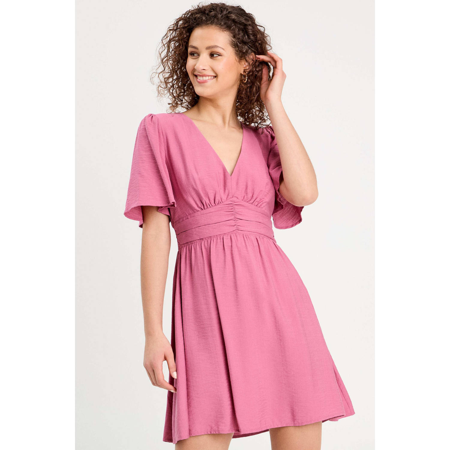 Cache mini jurk roze