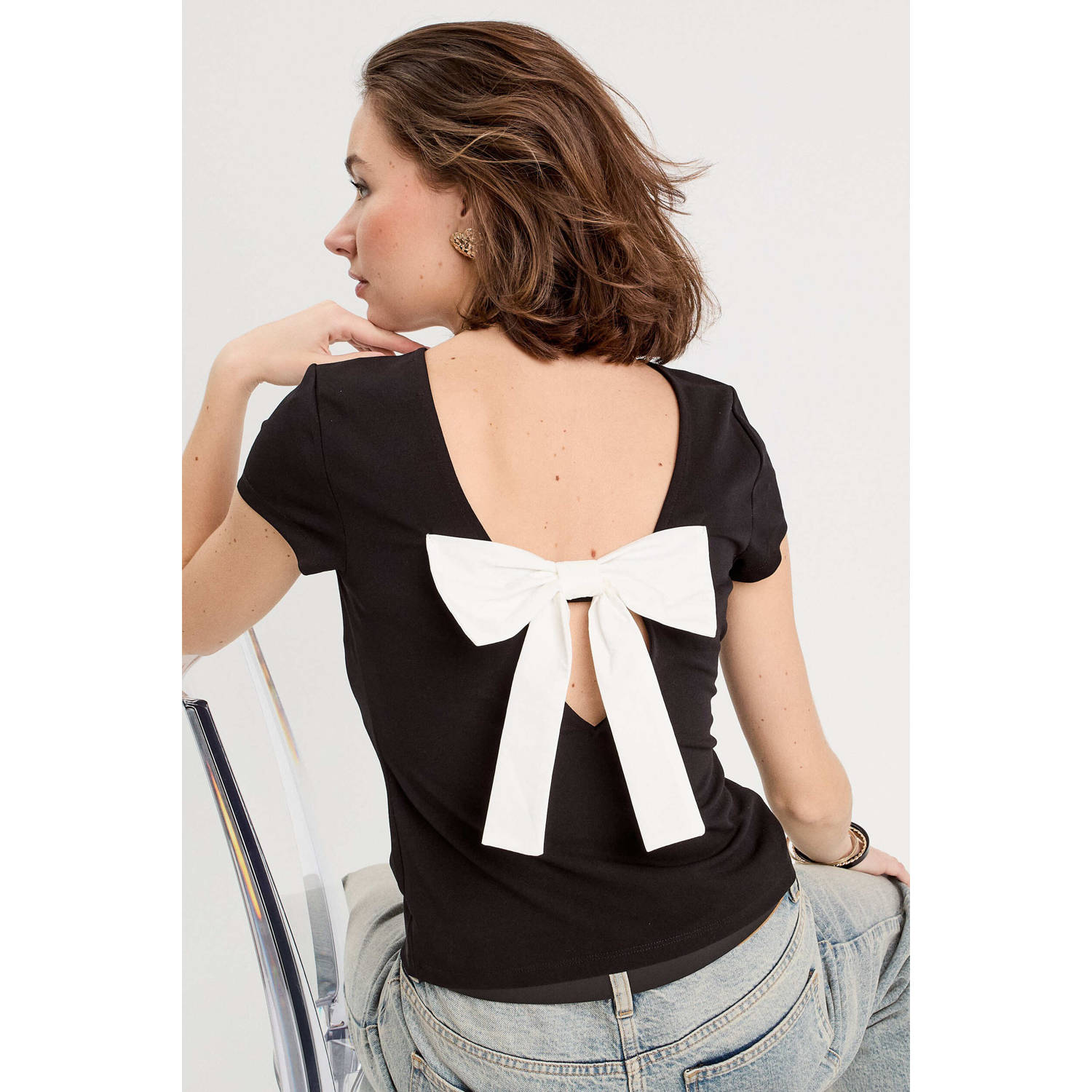 Cache top zwart