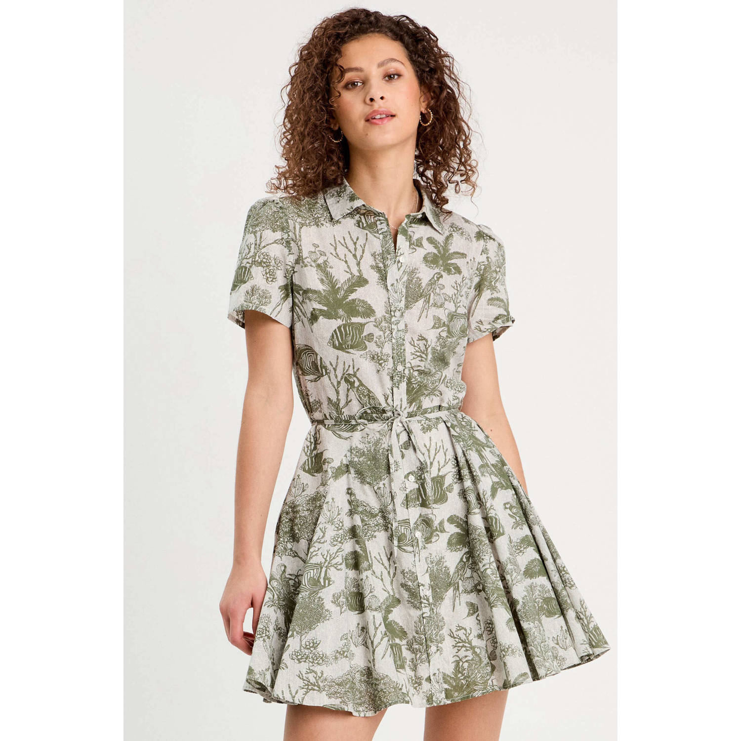 Cache blousejurk groen