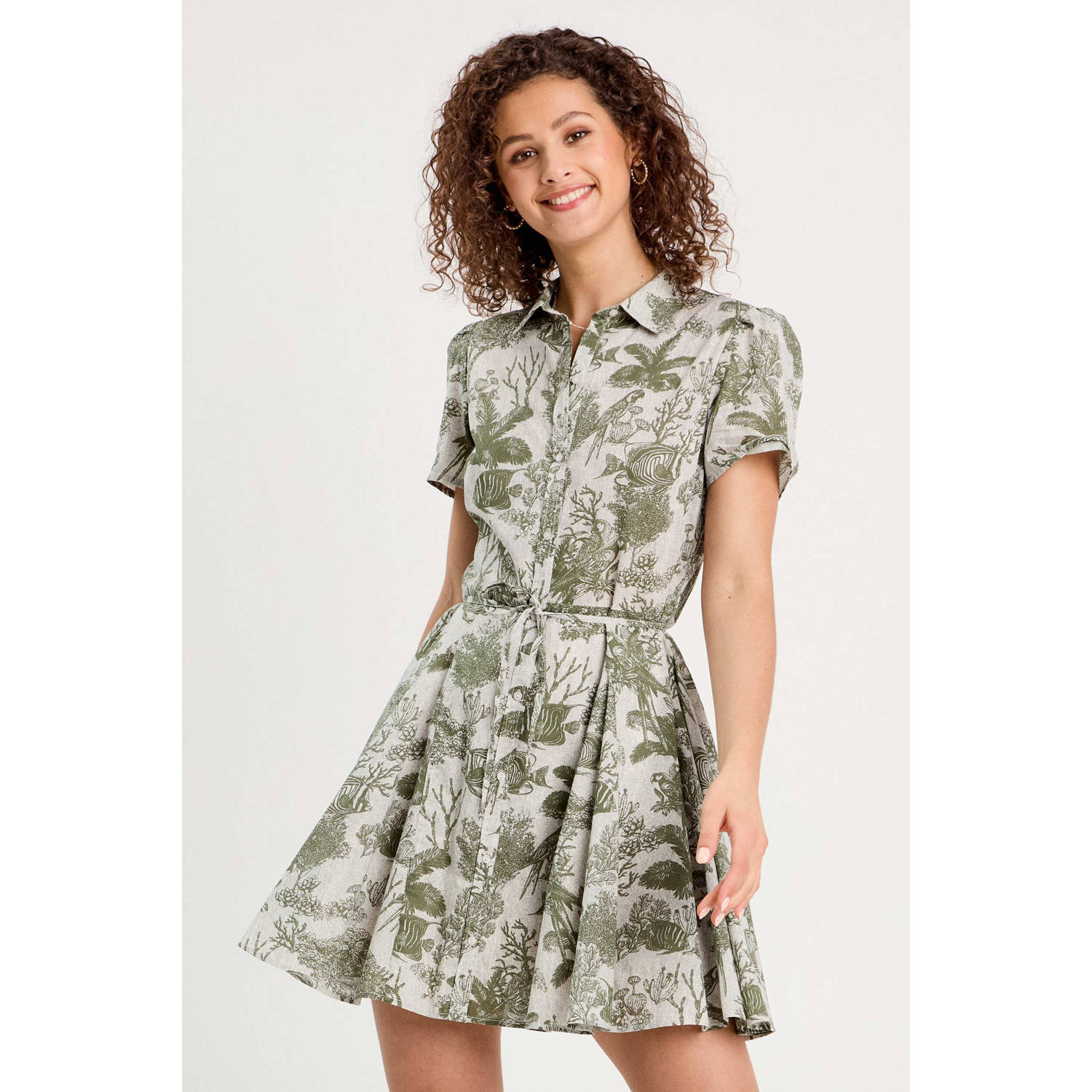 Cache blousejurk groen