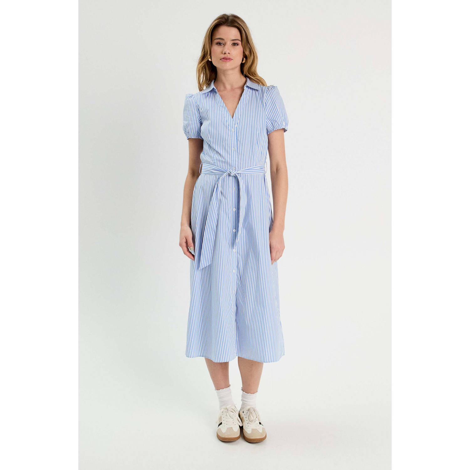 Cache blousejurk lichtblauw