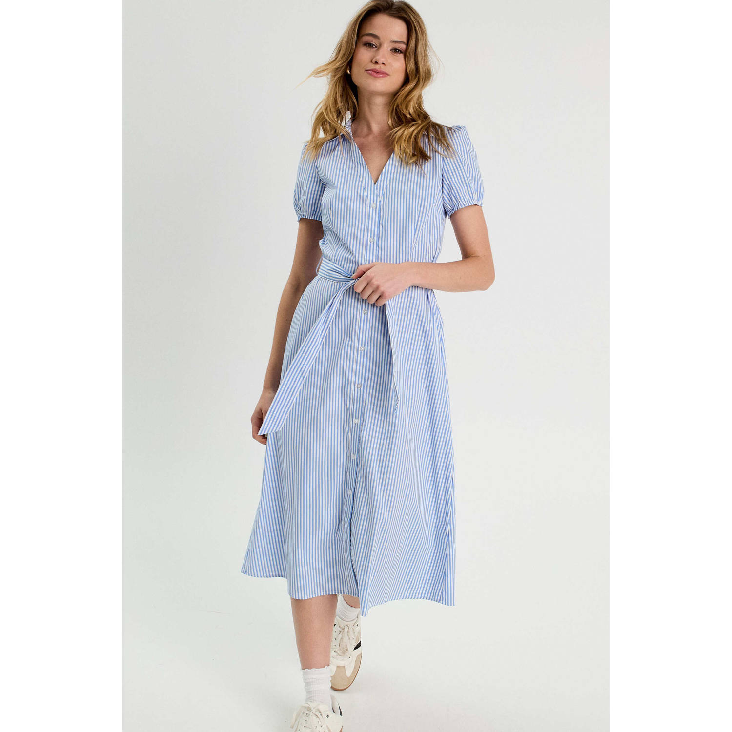 Cache blousejurk lichtblauw