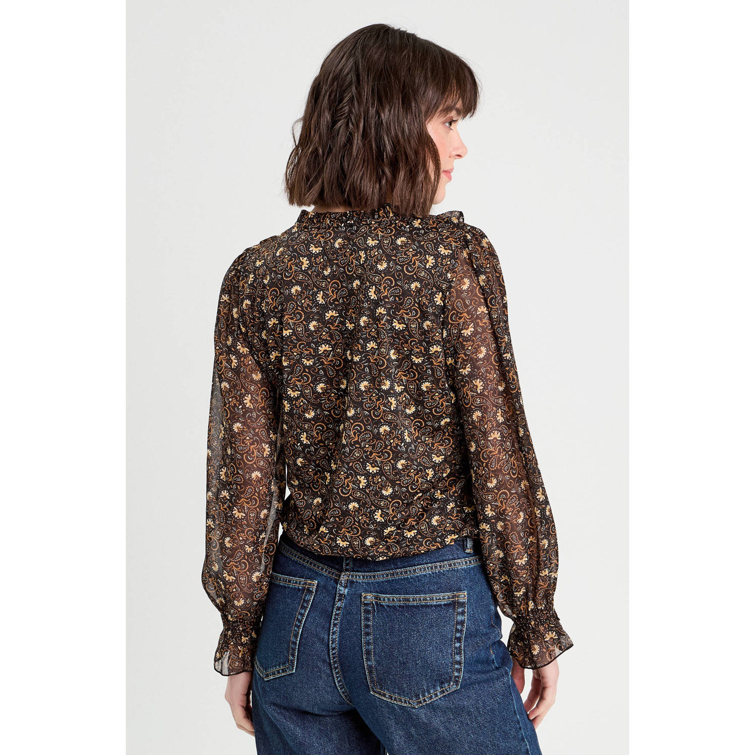 Cache blouse zwart