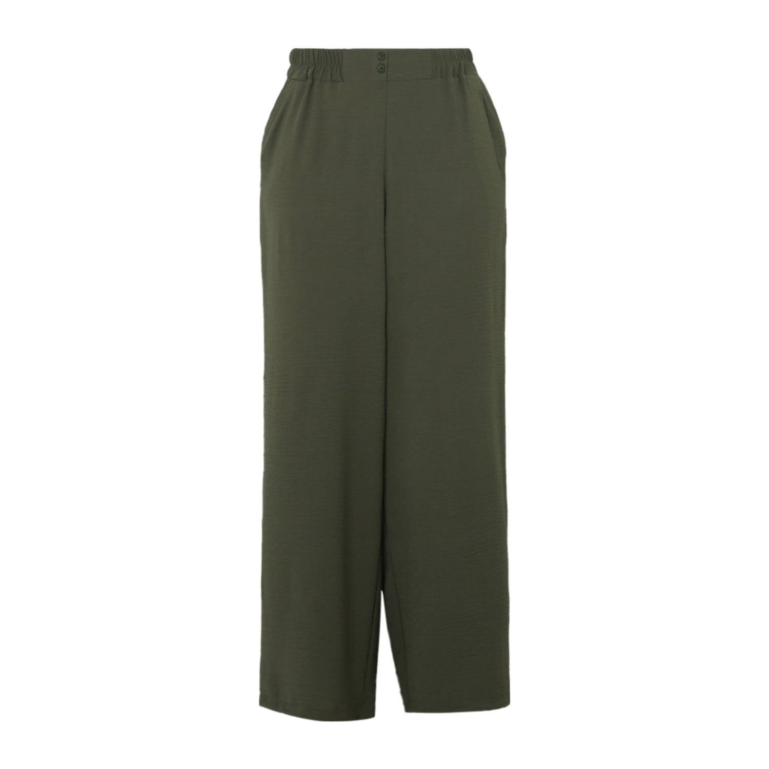 Paprika wide leg regular waist culotte kaki