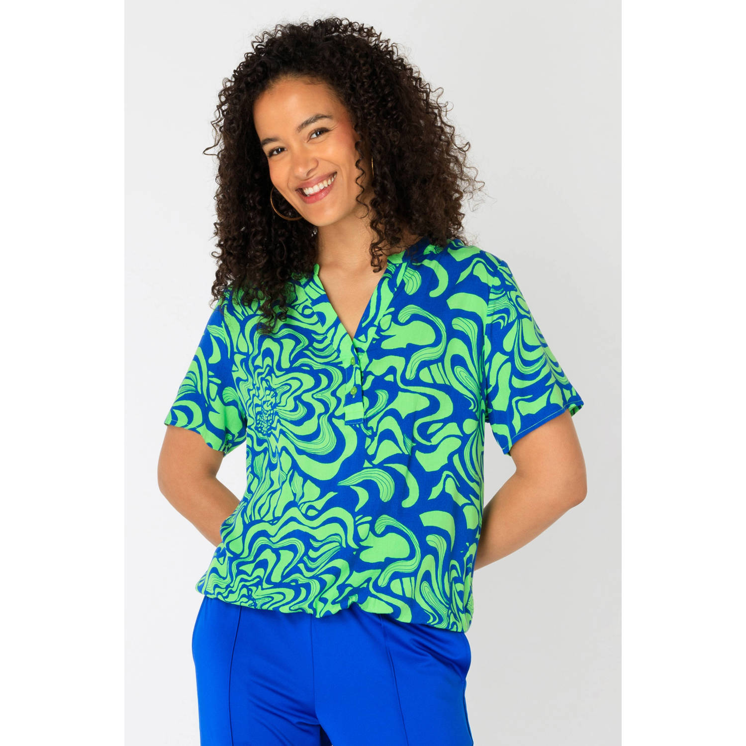 Ivy Beau blousetop groen