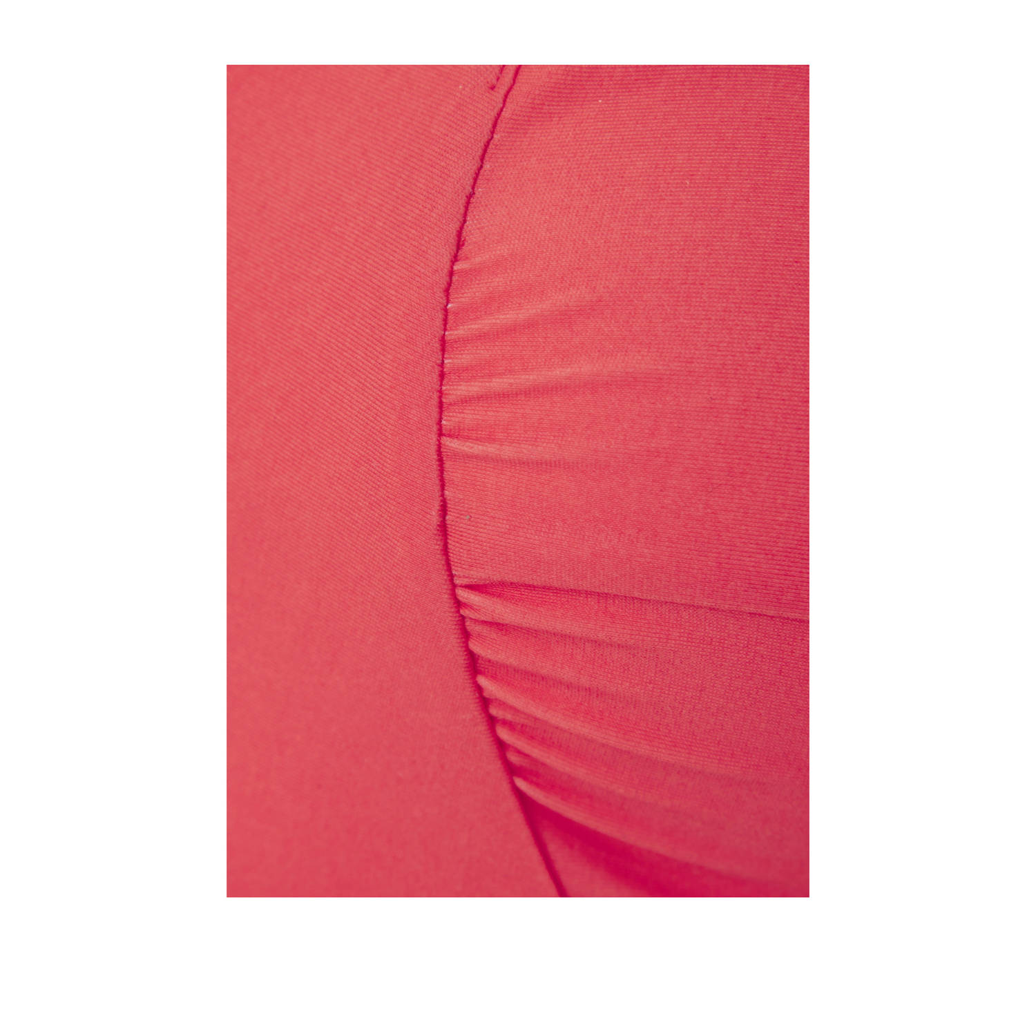 Lascana voorgevormde bandeau bikinitop koraalrood