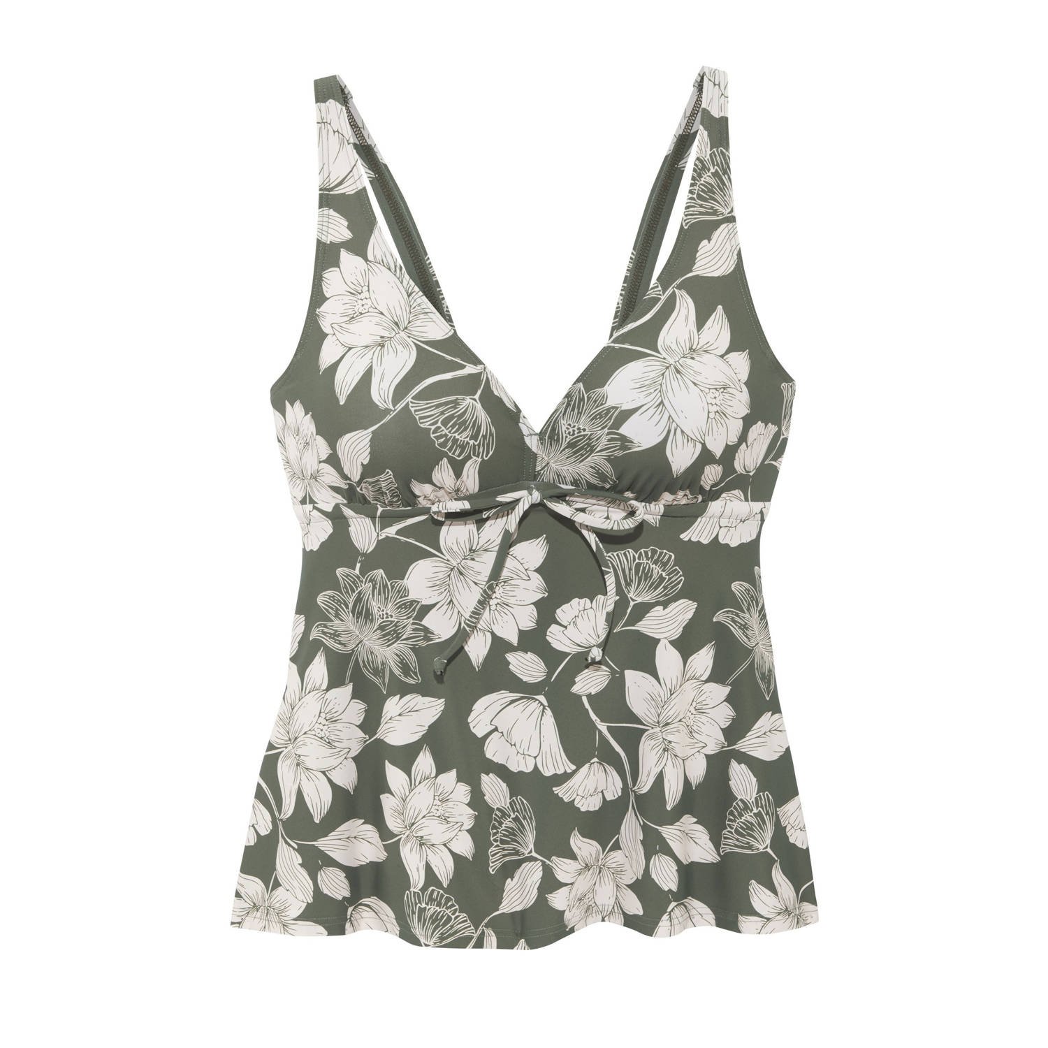 S.Oliver RED LABEL Beachwear Beugeltankinitop Lady met een bloemmotief