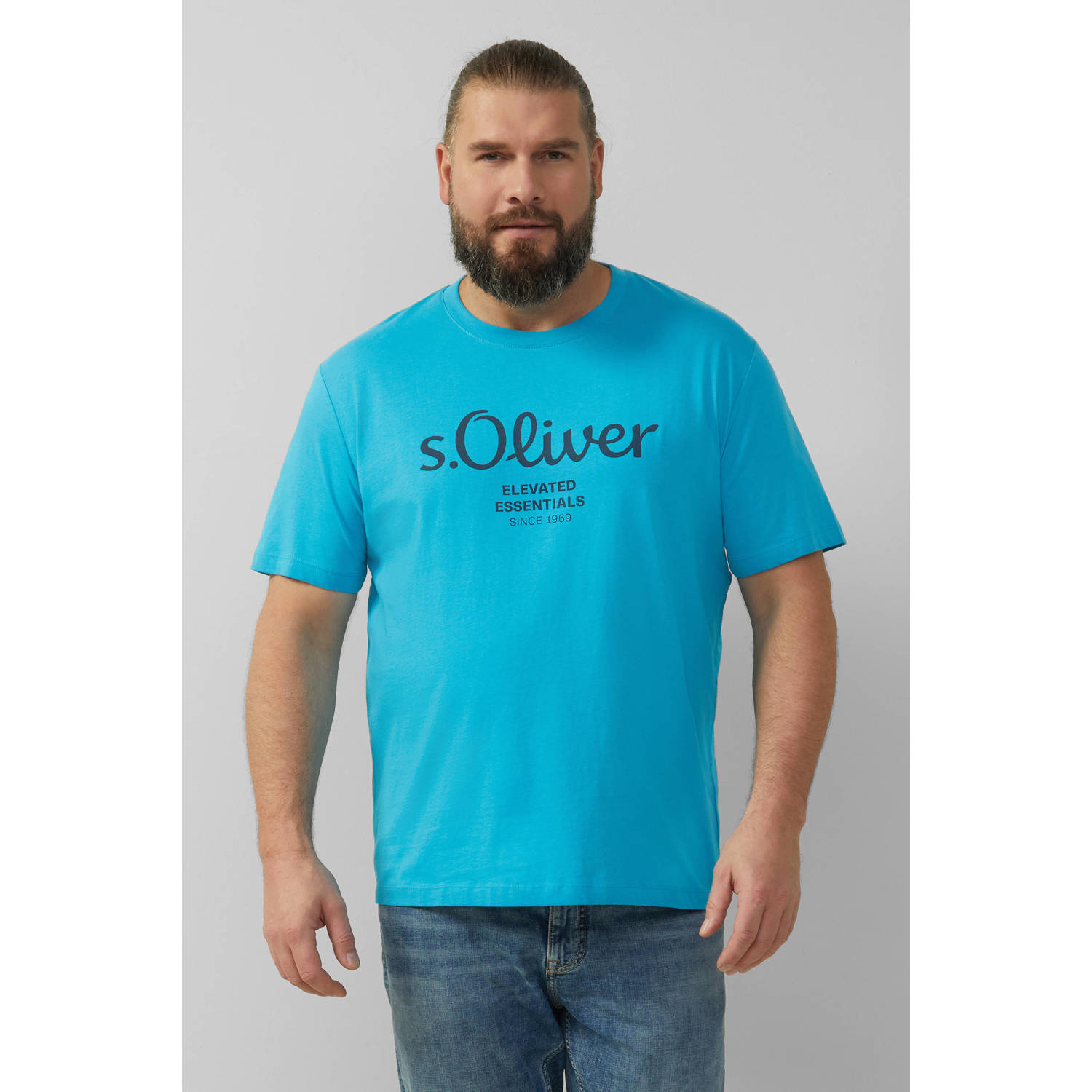 S.Oliver Big Size T-shirt blauw