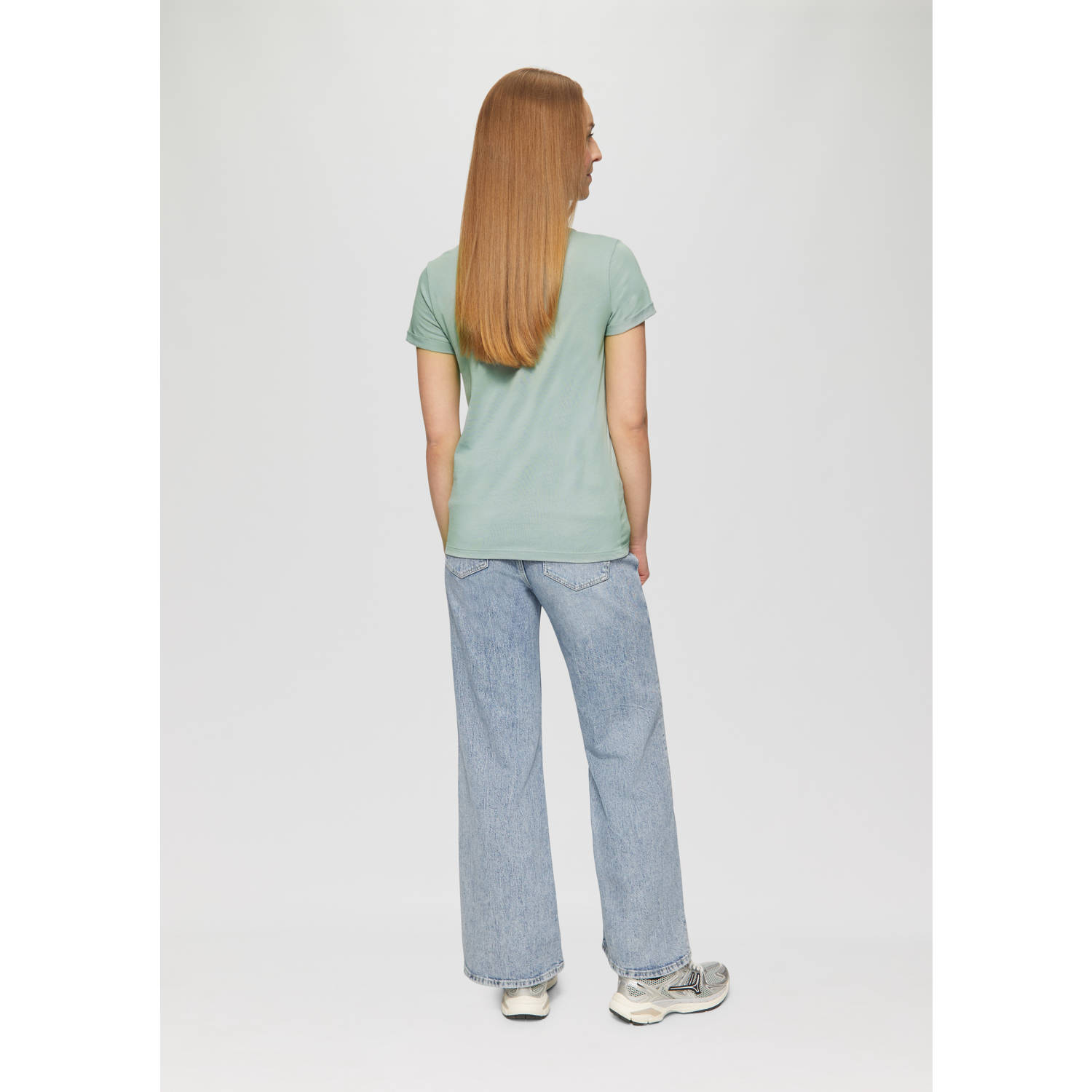 Q S by s.Oliver T-shirt lichtblauw