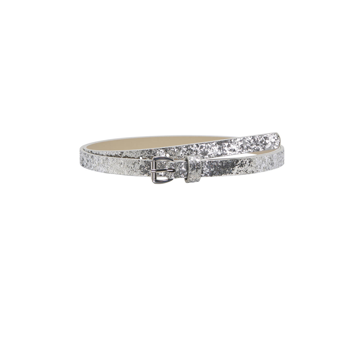 ONLY CARMAKOMA riem CARDIANE met glitters zilverkleurig