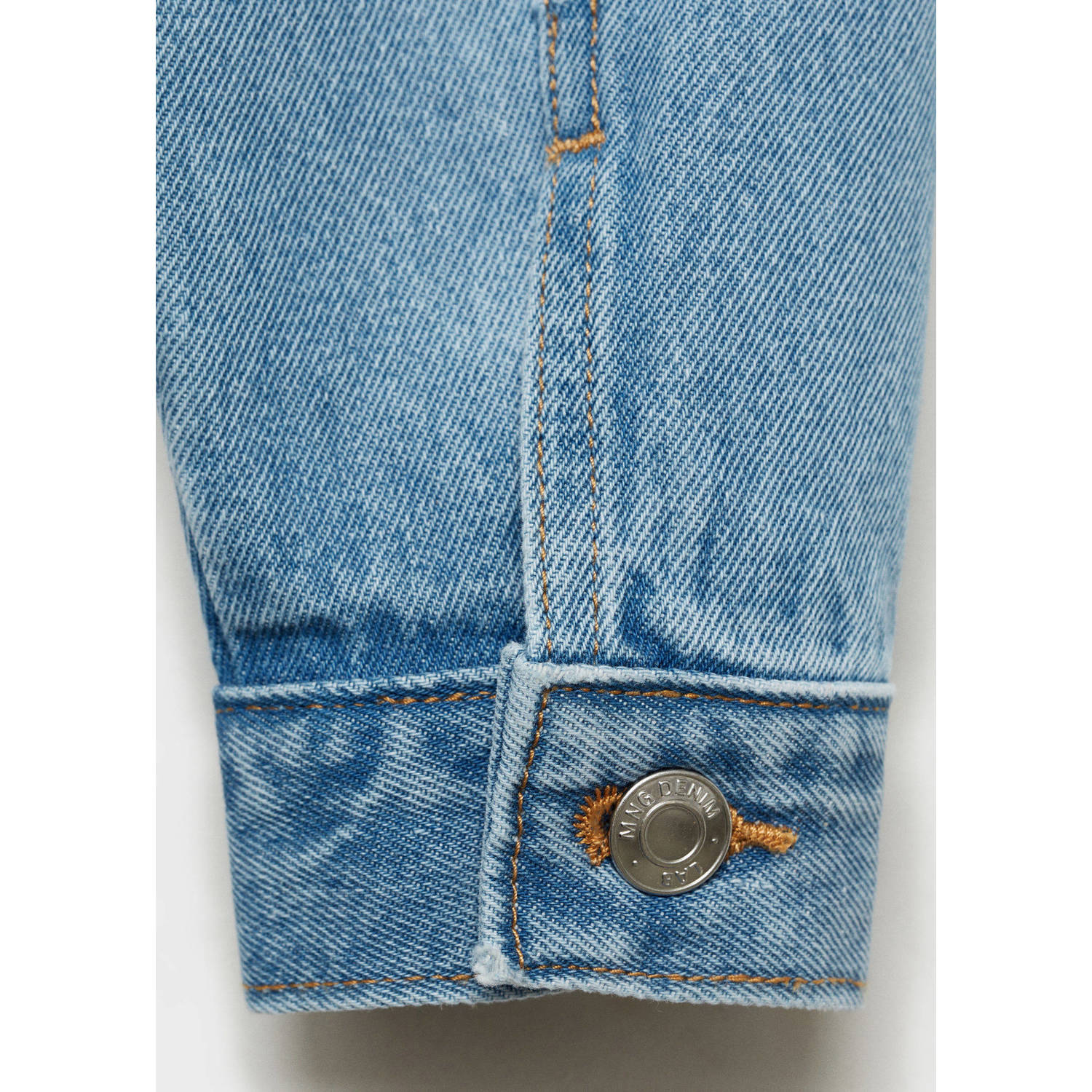 Mango Kids spijkerjas light blue denim