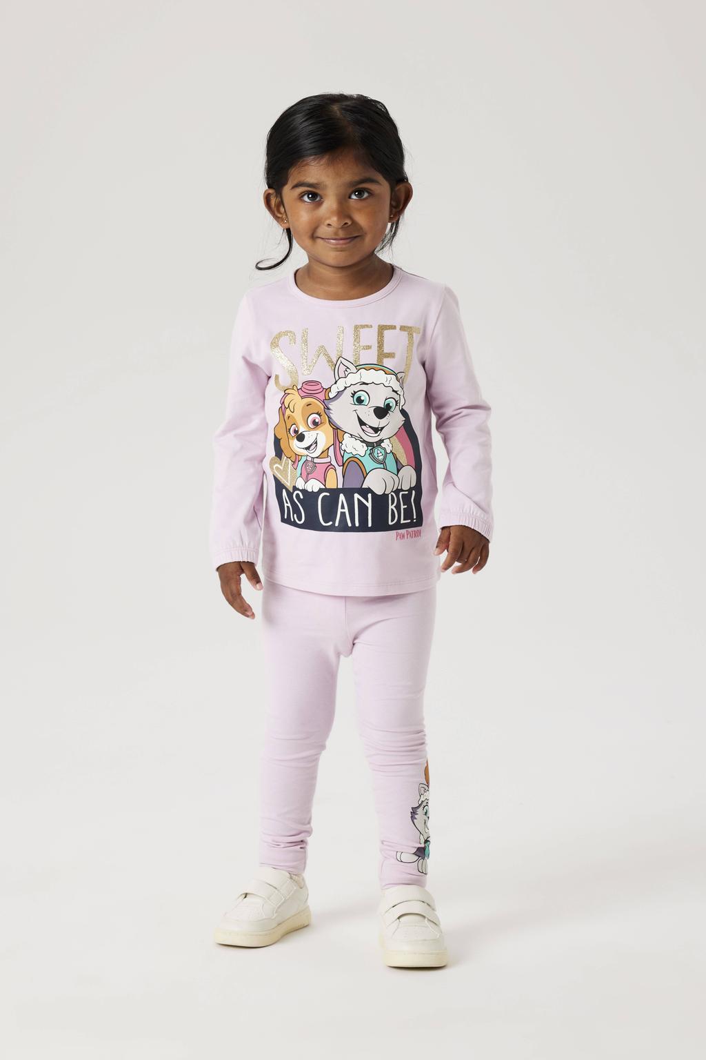 NAME IT MINI Paw Patrol longsleeve roze