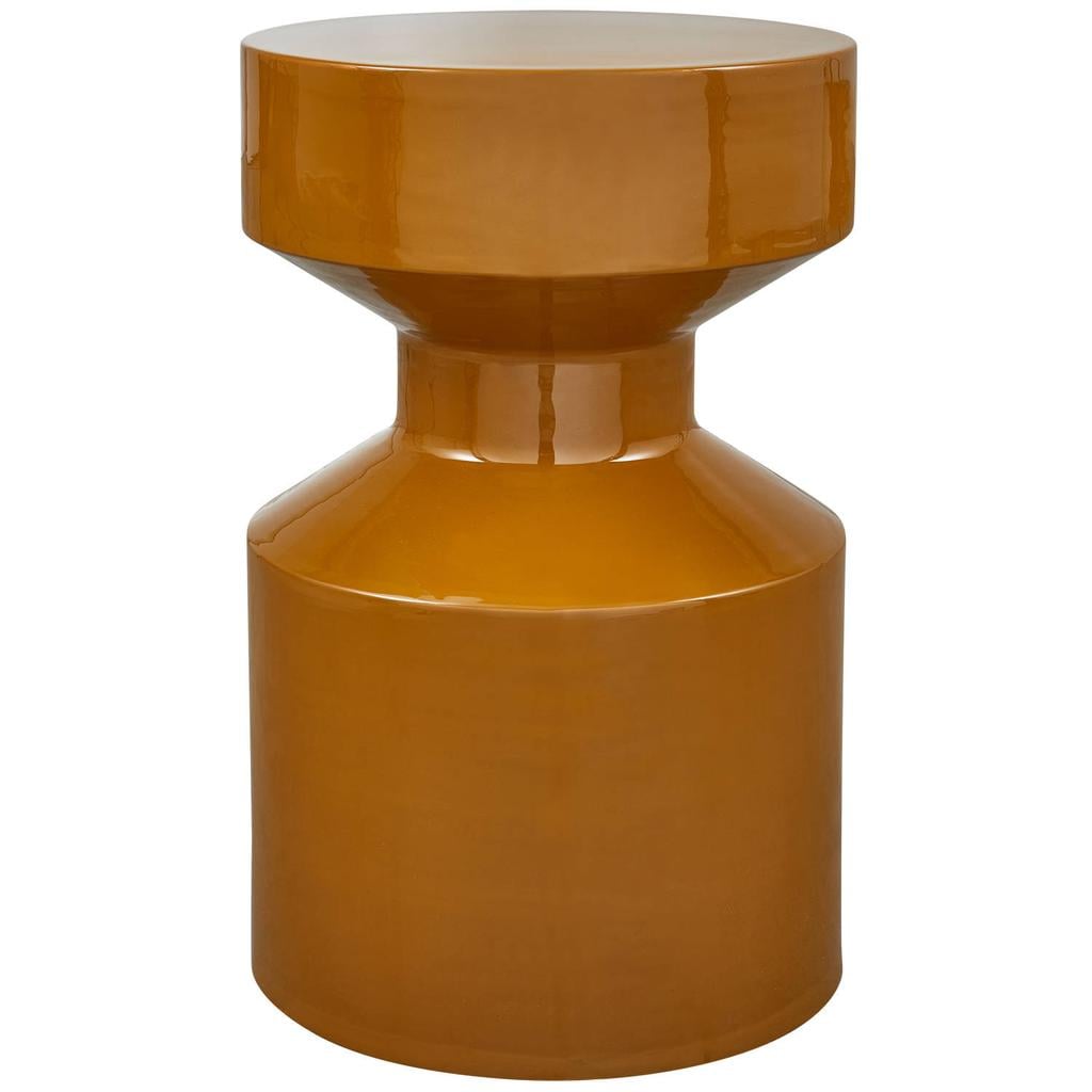 WOOOD Ferry Bijzettafel - Metaal - Honinggeel - 47x30x30