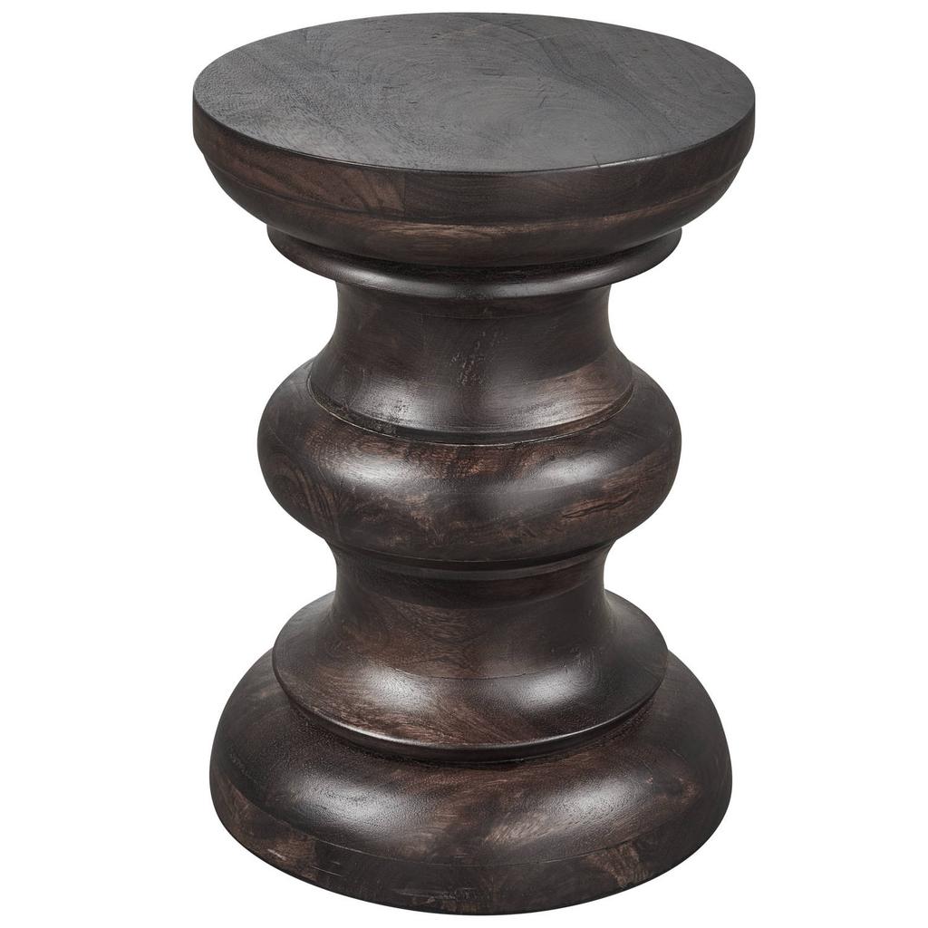 WOOOD WOOOD Jonah Bijzettafel - Hout - Donkerbuin - 42x30x30