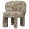 WOOOD Upke Fauteuil Met Dessin - Polyester - Naturel/Bruin - 76x75x69