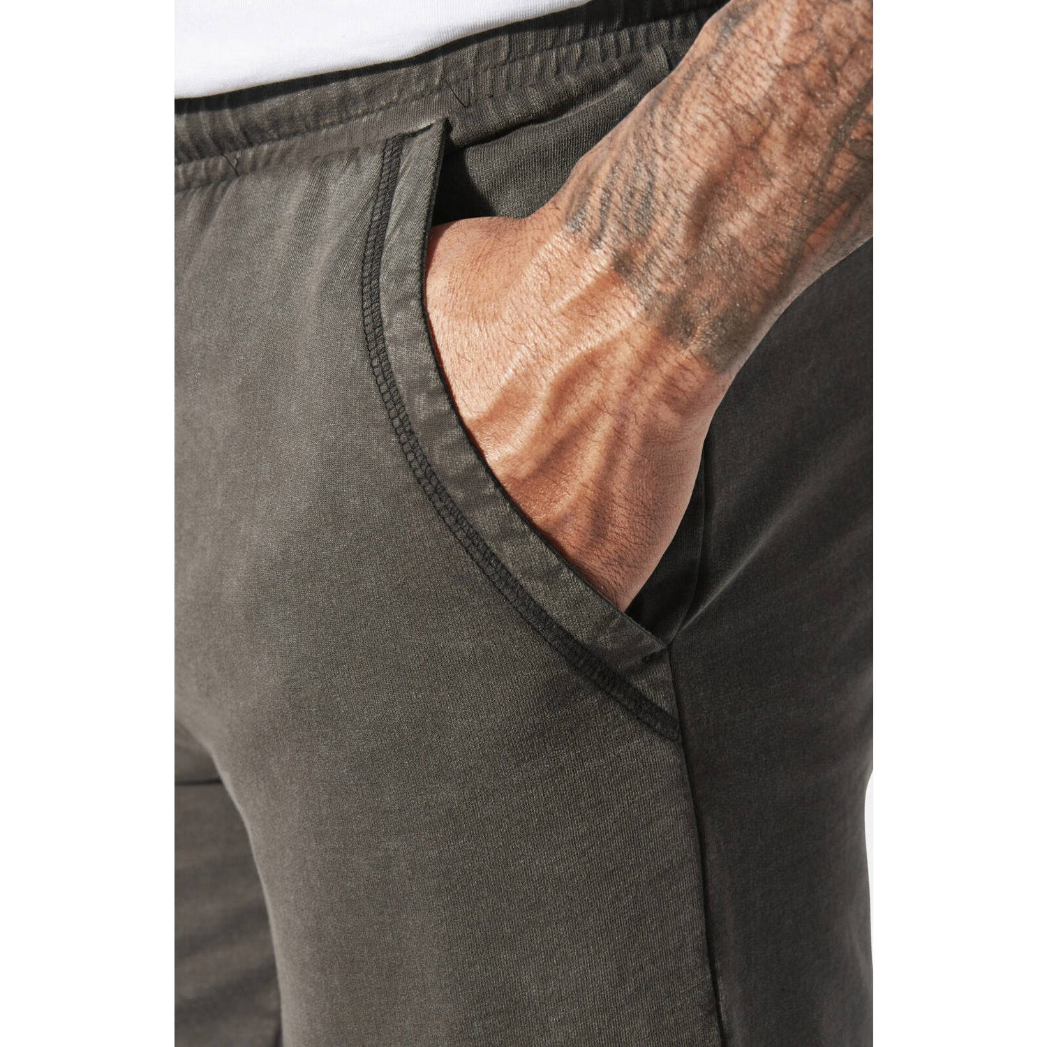 Jan Vanderstorm sweatshort Plus Size TJAPE bruin