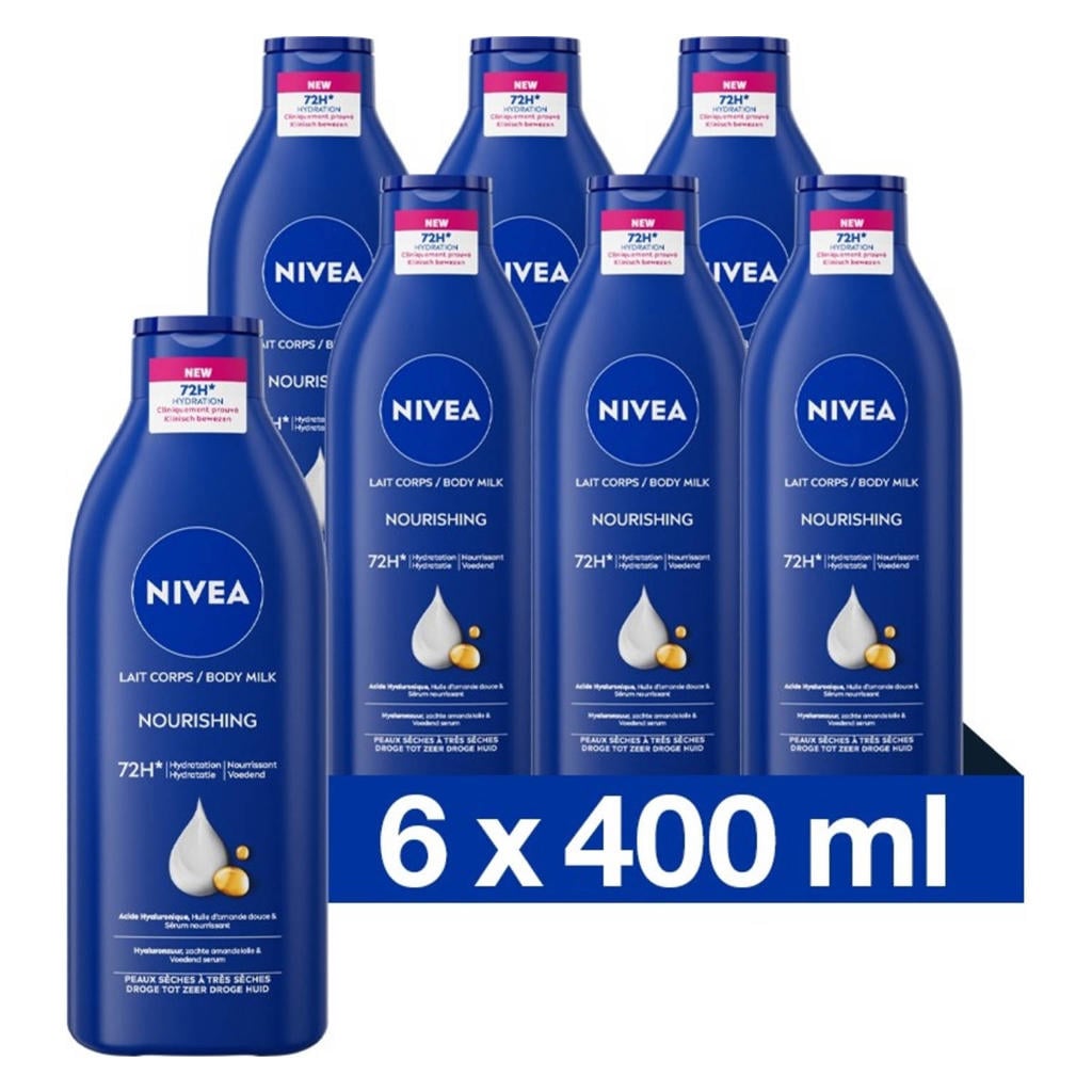 NIVEA Verzorgende Body Milk 400 ml Multiverpakking