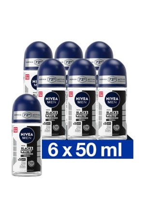 Deodorant Roll On  Invisible Black&White Power 50 ml Multiverpakking