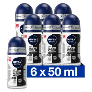 Deodorant Roll On Invisible Black&White Power 50 ml Multiverpakking