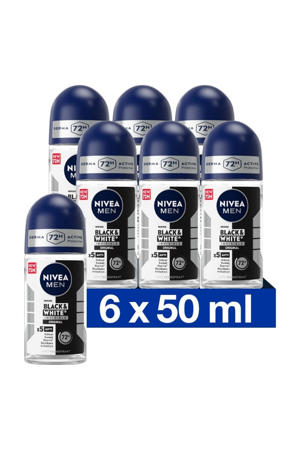 Deodorant Roll On  Invisible Black&White Power 50 ml Multiverpakking
