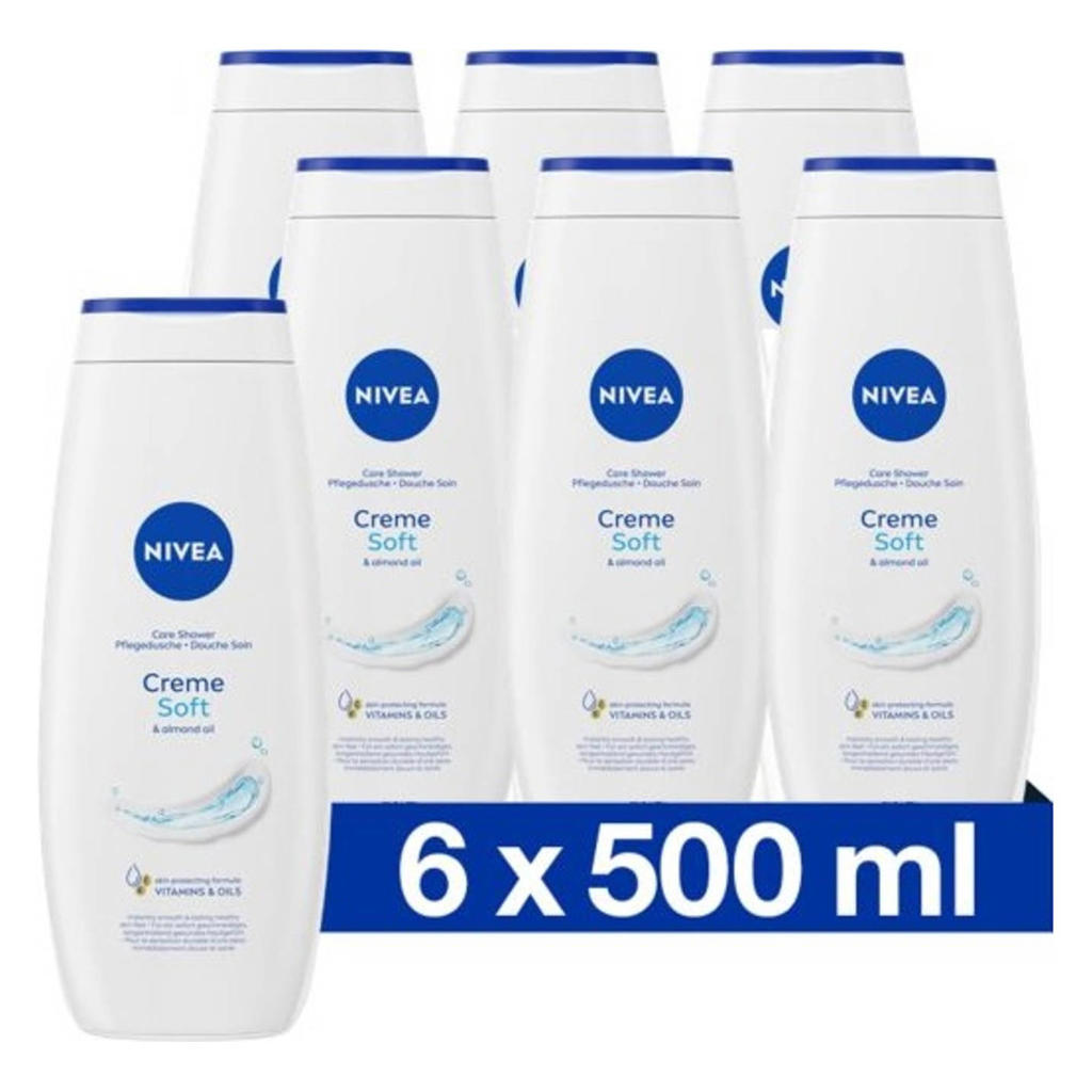 NIVEA Nivea Crème Soft Douchecrème 500 ml Multiverpakking