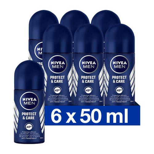 NIVEA Deodorant Roll On Protect & Care 50 ml Multiverpakking afbeelding