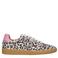 DWRS Poona leopard leren sneakers met panterprint beige/roze