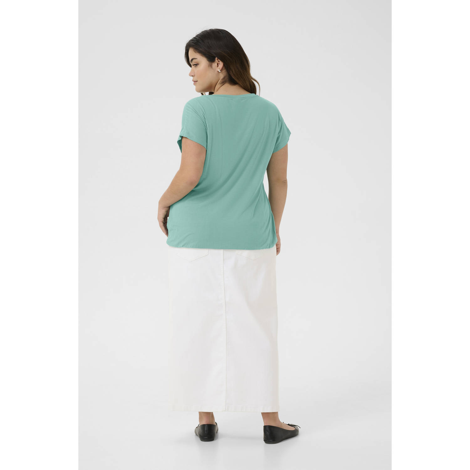 Kaffe Curve top blauw