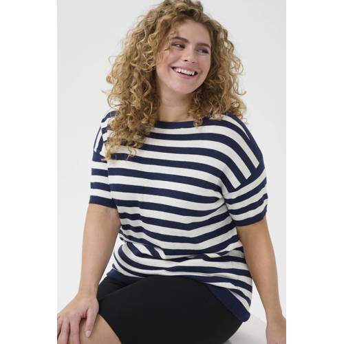 Kaffe Curve top donkerblauw fijn gebreid afbeelding
