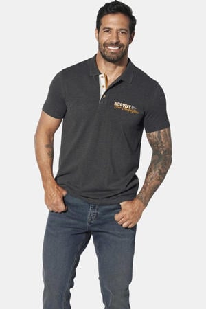polo Plus Size JAKOV grijs