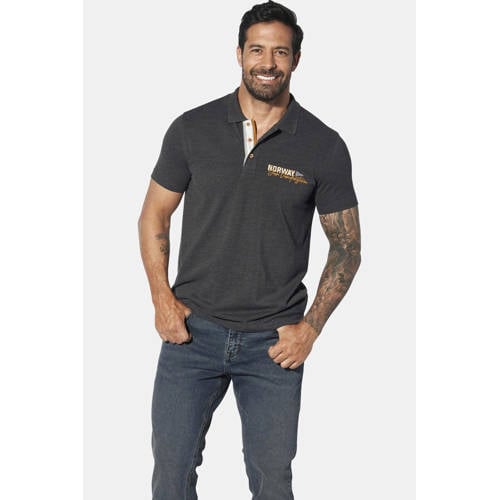 Jan Vanderstorm polo Plus Size JAKOV grijs afbeelding