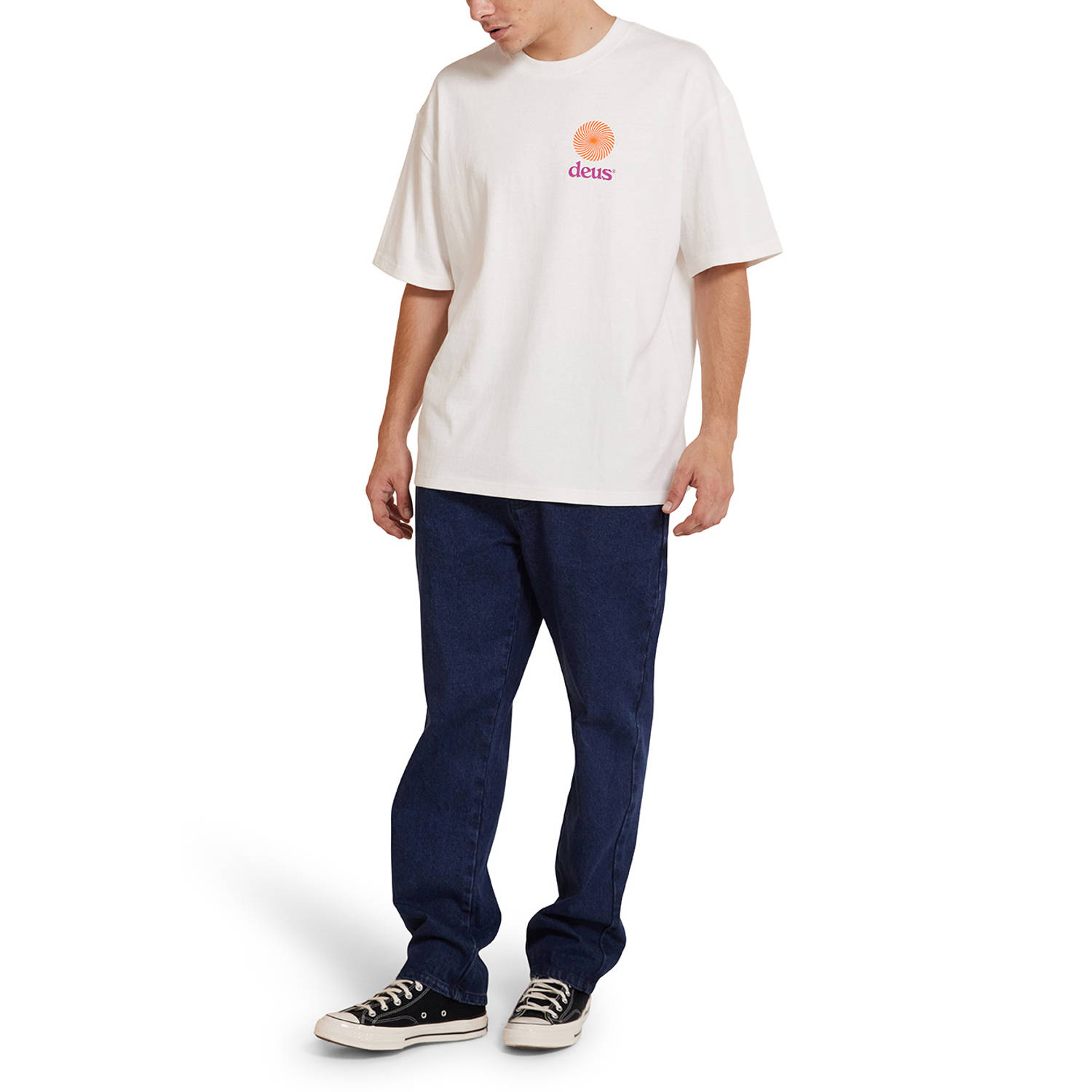 Deus Ex Machina Strata T-shirt White Heren