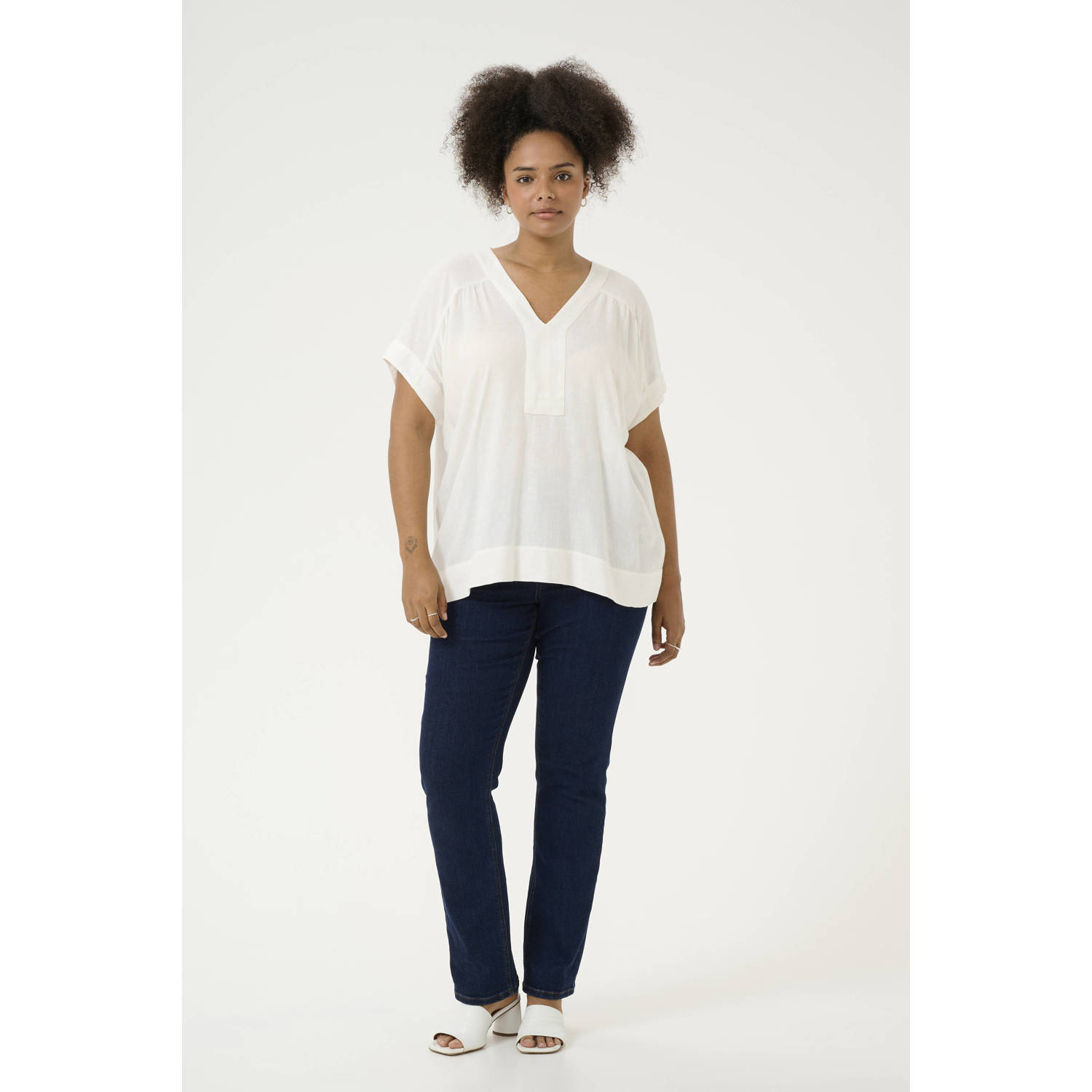 Kaffe Curve top ecru