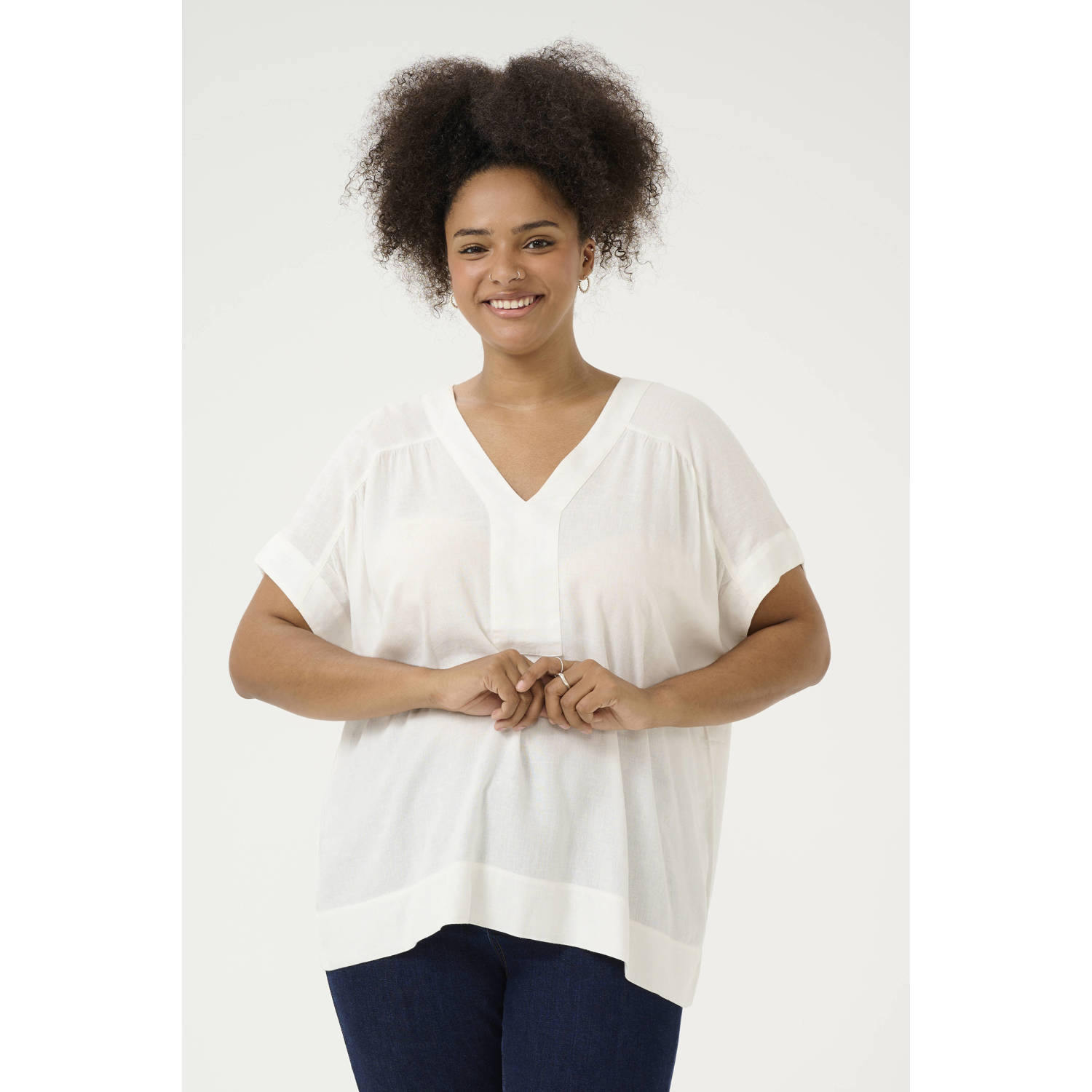 Kaffe Curve top ecru