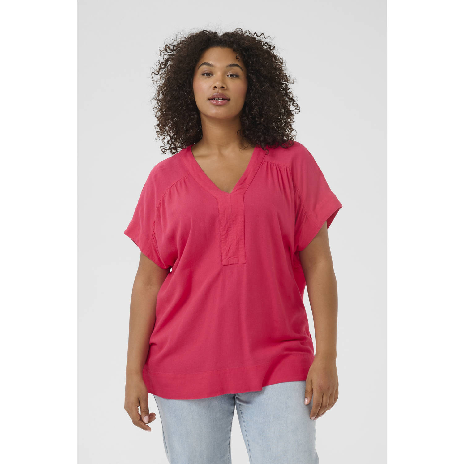 Kaffe Curve top roze