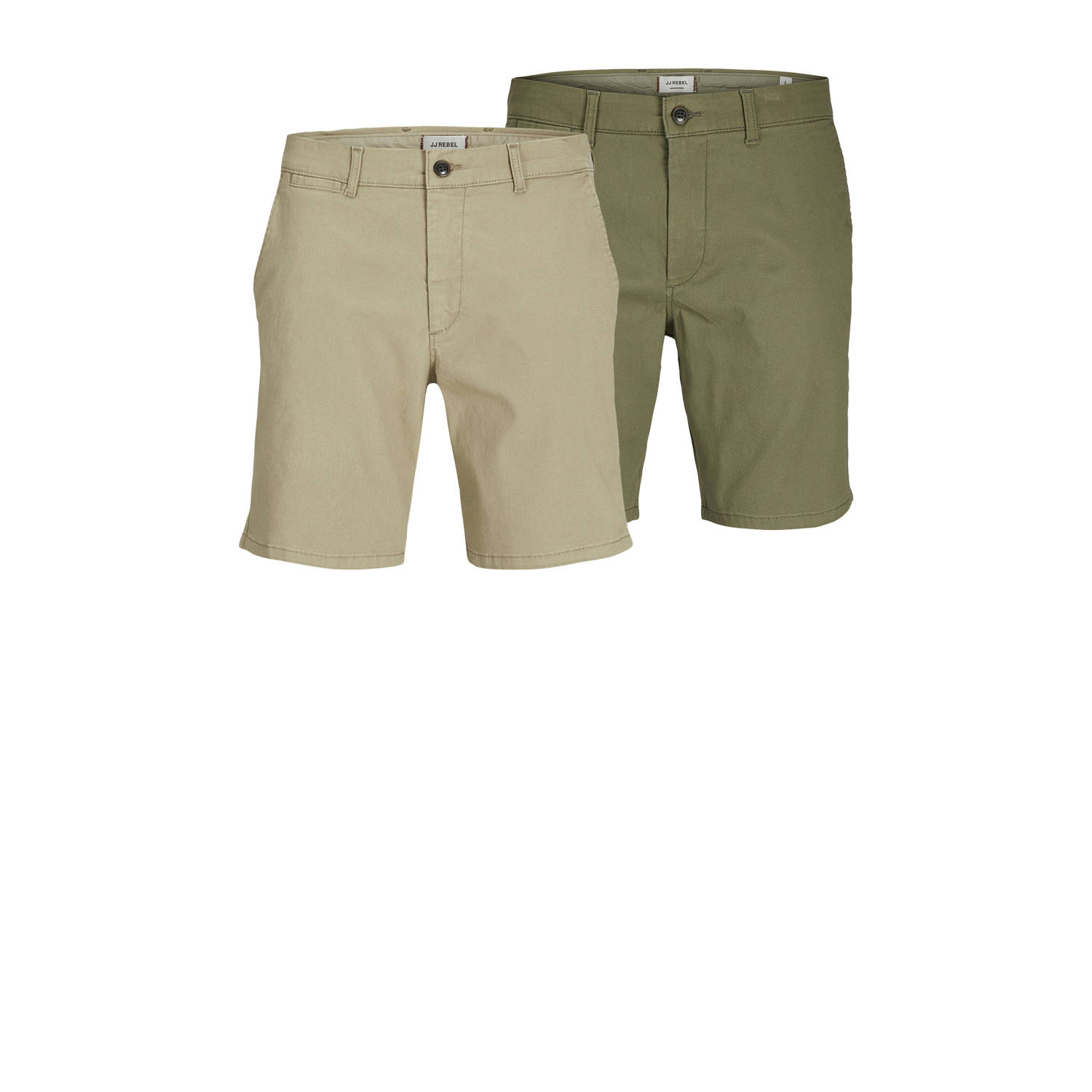 JJ REBEL regular chino short JREBSHARP multi (set van 2)
